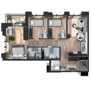 3-к квартира, вторичка, 78м2, 4/23 этаж