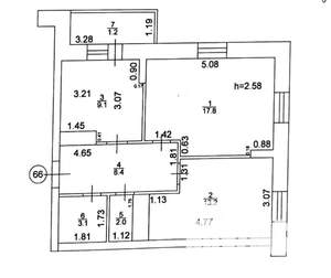 2-к квартира, вторичка, 54м2, 12/18 этаж