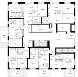 1-к квартира, вторичка, 43м2, 1/8 этаж
