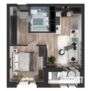 1-к квартира, вторичка, 38м2, 3/23 этаж