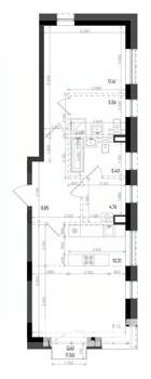 2-к квартира, вторичка, 70м2, 8/22 этаж