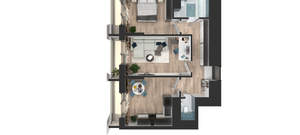 2-к квартира, вторичка, 54м2, 12/24 этаж