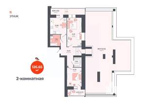 2-к квартира, вторичка, 127м2, 11/11 этаж