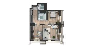 2-к квартира, вторичка, 61м2, 24/25 этаж