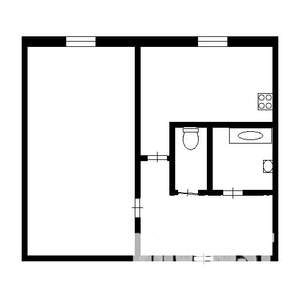 1-к квартира, вторичка, 30м2, 1/2 этаж