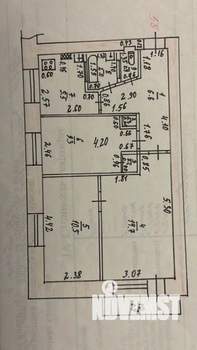 3-к квартира, вторичка, 50м2, 2/5 этаж