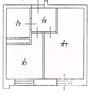 1-к квартира, вторичка, 31м2, 2/8 этаж