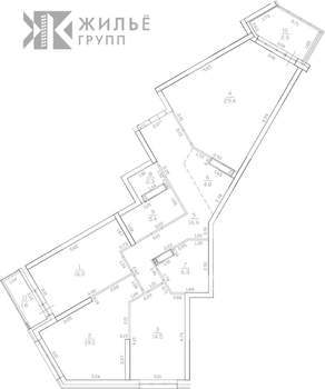 3-к квартира, вторичка, 115м2, 18/25 этаж