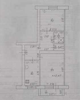 2-к квартира, вторичка, 50м2, 4/7 этаж