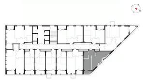 2-к квартира, вторичка, 49м2, 4/23 этаж