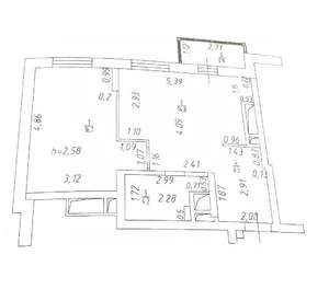 1-к квартира, вторичка, 44м2, 10/23 этаж
