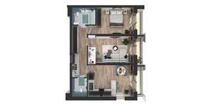 2-к квартира, вторичка, 61м2, 2/24 этаж