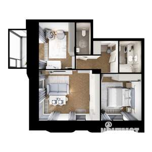 2-к квартира, вторичка, 55м2, 2/8 этаж