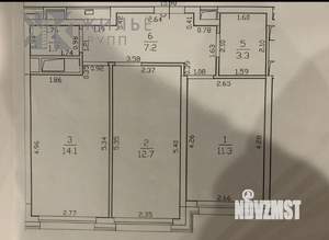 2-к квартира, вторичка, 50м2, 23/25 этаж