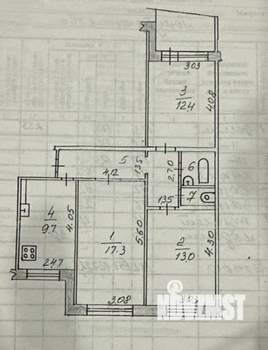 3-к квартира, вторичка, 68м2, 9/10 этаж