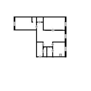3-к квартира, вторичка, 58м2, 1/5 этаж