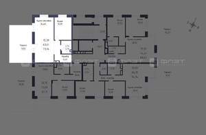 1-к квартира, вторичка, 73м2, 2/5 этаж