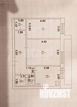 2-к квартира, вторичка, 53м2, 3/10 этаж