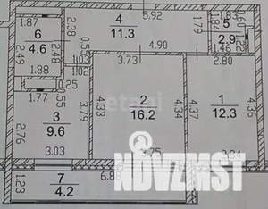 2-к квартира, вторичка, 61м2, 12/21 этаж