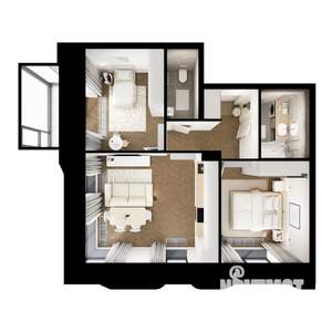 2-к квартира, вторичка, 55м2, 4/8 этаж