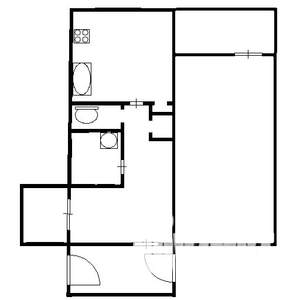 2-к квартира, вторичка, 45м2, 2/5 этаж
