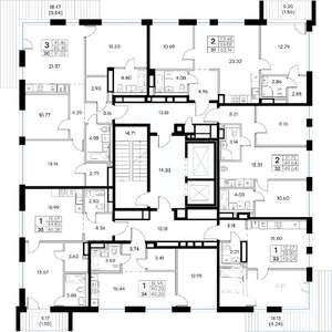 1-к квартира, вторичка, 40м2, 6/8 этаж