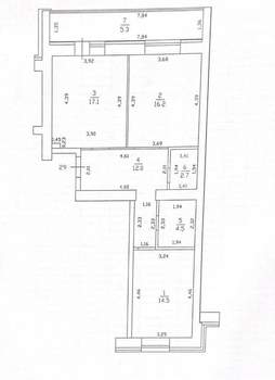 2-к квартира, вторичка, 67м2, 9/10 этаж