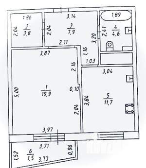 1-к квартира, вторичка, 48м2, 9/22 этаж