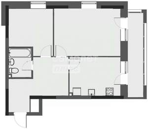 2-к квартира, вторичка, 58м2, 12/16 этаж