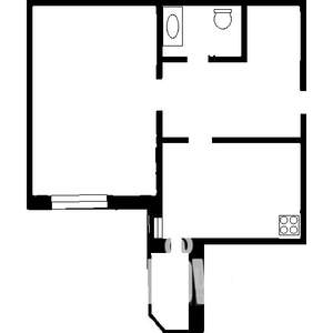 1-к квартира, вторичка, 34м2, 2/5 этаж