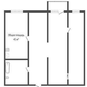 2-к квартира, вторичка, 47м2, 3/9 этаж