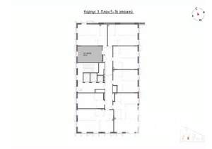 Студия квартира, вторичка, 29м2, 13/22 этаж