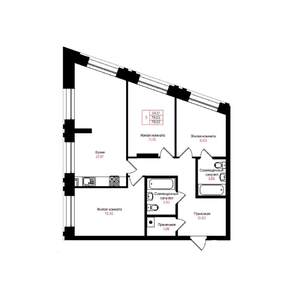 3-к квартира, вторичка, 79м2, 3/25 этаж