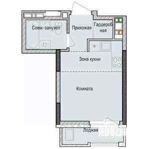 Студия квартира, вторичка, 23м2, 12/23 этаж