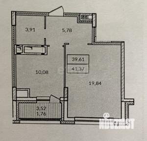 1-к квартира, вторичка, 41м2, 4/8 этаж