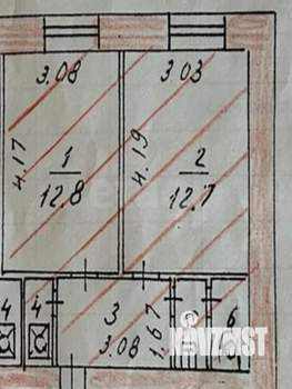 2-к квартира, вторичка, 42м2, 7/9 этаж