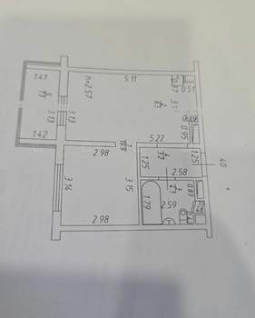 1-к квартира, вторичка, 38м2, 5/10 этаж