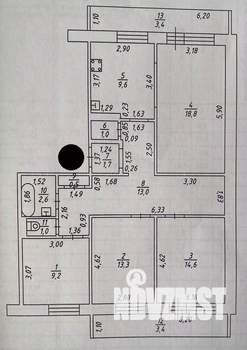 4-к квартира, вторичка, 92м2, 2/9 этаж