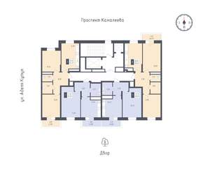 2-к квартира, вторичка, 58м2, 8/22 этаж