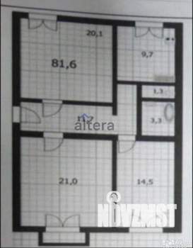 3-к квартира, вторичка, 82м2, 3/3 этаж