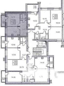 1-к квартира, вторичка, 40м2, 6/10 этаж