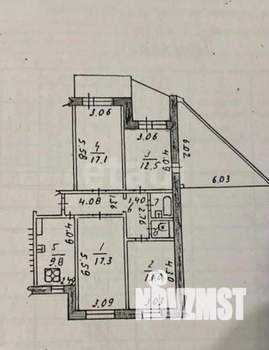 4-к квартира, вторичка, 83м2, 6/9 этаж