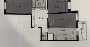 3-к квартира, вторичка, 81м2, 20/22 этаж