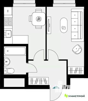 1-к квартира, вторичка, 34м2, 5/18 этаж