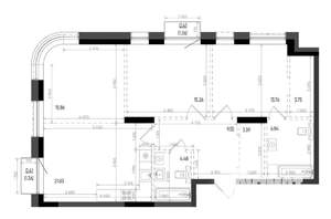 3-к квартира, вторичка, 96м2, 7/22 этаж