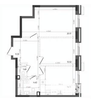 2-к квартира, вторичка, 66м2, 12/22 этаж