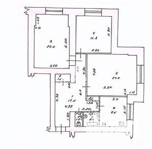 3-к квартира, вторичка, 91м2, 1/9 этаж