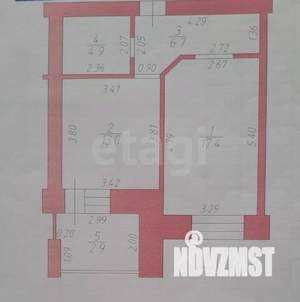 1-к квартира, вторичка, 42м2, 5/9 этаж