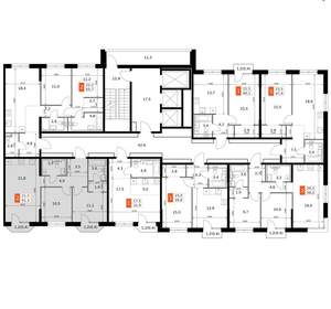 2-к квартира, вторичка, 61м2, 5/20 этаж
