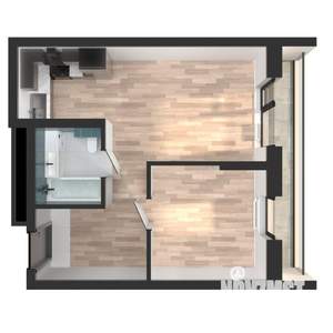 1-к квартира, вторичка, 42м2, 8/23 этаж